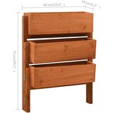  Sklopiva vrtna sadilica narančasta 60 x 14 x 75 cm od jelovine | shoptok.hr