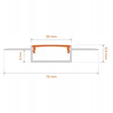  SET 1x LED RGBW traka DIGITAL LED/16,5W/230V 5 m + 5x ugradni profil 1 m + daljinski upravljač | Eponuda.com