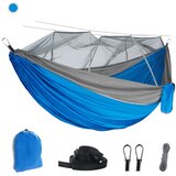 INF Dvojna kamping viseča mreža z vgrajeno mrežo proti komarjem Gray+Blue, (5000290004) Cene