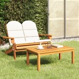  2-dijelna vrtna garnitura Adirondack od masivnog drva bagrema | shoptok.hr