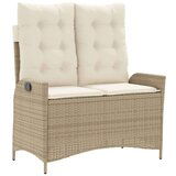  4-dijelni vrtni blagovaonski set od poliratana s jastucima bež | shoptok.hr