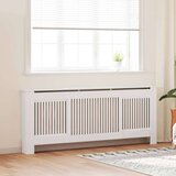 vidaXL Pokrov radiatorja 2 pcs Bela 205x20.5x81.5cm Konstruiran les Cene