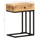  Bočni stolić U-oblika 45 x 30 x 61 cm od masivnog drva manga | shoptok.hr