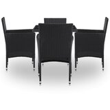  Set namještaja 5 pcs Crna | shoptok.hr