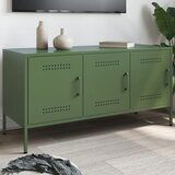 Maison Chic TV omarica - TV enota - Televizijska omarica olivno zelena 100,5x39x50,5 cm jeklo, (21701045) | Shoptok.si
