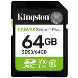 Sd card Kingston 64 GB S3/64GB Class10 Canvas Select Plus adapter100MBs Read,Class 10 UHS-I | Eponuda.ba