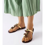 Golden elegant flip-flops Zarattini | ePonuda.com