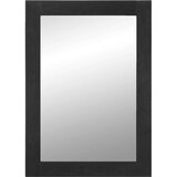 vidaXL Kopalniško ogledalo črno 50x70x2,5cm Inženirski les in medenina | Shoptok.si