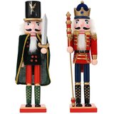  Božićni nutcracker TURKU 2 kom. Crvena i Crna 38 cm - 382A + 381B | shoptok.hr