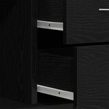  Komoda crni hrast 88x30x64 cm Inženirsko drvo | shoptok.hr