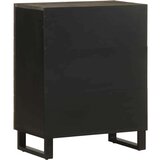 vidaXL Komoda crna 60x33x75 cm Puno drvo Mango | shoptok.hr