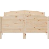 vidaXL Okvir za krevet s uzglavljem 160 x 200 cm od masivne borovine | shoptok.hr