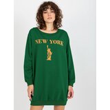 VITON Sweatshirt-VI-BL-3212.15X-green-orange Cene
