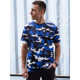 DStreet Koszulka moro męska niebieska | Shoptok.si