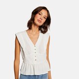Morgan Bluza za žene, boja: bijela, glatka | shoptok.hr