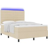  Posteljni okvir z vzmetnico Bež Tkanina 160 x 200 cm Vzmetnica, (22067121) Slike