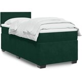 Box spring krevet s madracem tamnozeleni 100x200 cm baršunasti | shoptok.hr