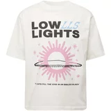 Low Lights Studios Majica 'Galaxy' ecru/prljavo bijela / svijetloplava / roza / crna