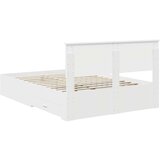  Konstrukcija postelje Bela 140 x 200 cm Konstruiran les, (5000103387) | Shoptok.si