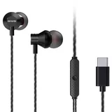 žične slušalke z mikrofonom USB C - ESTM-50USB-C/BK, (21000655)