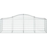  Obokana gabionska košara 13 kosov 200x50x60/80cm cinkano železo, (20757741) | Shoptok.si