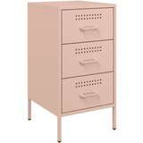 vidaXL Nočna omarica 2 kosa roza 36x39x68 cm hladno valjano jeklo | Shoptok.si