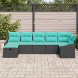  Set sofe s jastukom s pohranom Crna poliratan | shoptok.hr