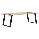 vidaXL noge za jedilno mizo u-oblika 2 kosa črna 100x(72-73) cm jeklo | Shoptok.si