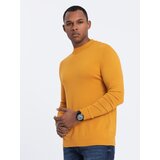 Ombre Men's knitted half turtleneck with viscose - mustard | shoptok.hr