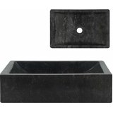  Umivaonik 45 x 30 x 12 cm mramorni visoki sjaj crni | shoptok.hr
