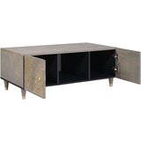 vidaXL Klubska miza Siva 100 x 54 x 40 cm trden mangov les | Shoptok.si