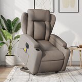 The Living Store Električni masažni naslanjač s funkcijo vstajanja taupe - Električni Masažni Naslanjač S Funkcijo Vstajanja, (21572751) Cene