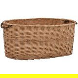 vidaXL košara za drva za ogrjev s ručkama 78x54x34 cm od prirodne vrbe Cijene