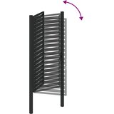  Vrtna vrata s mogućnošću zaključavanja crna 100x180 cm aluminijska | Eponuda.ba