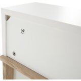 Kondela računalniška miza/igralniška miza, hrast sonoma/bela, tezro new | Shoptok.si