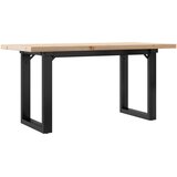  Stolić za kavu O-oblika 90x40x45,5 cm od borovine i čelik | shoptok.hr