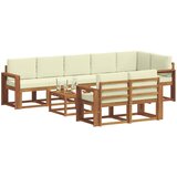  Set vanjskih sofa 9 kom. Prirodna i krem | shoptok.hr