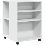  Bočni stolić s kotačima bijeli 55x60x78 cm konstruirano drvo | shoptok.hr