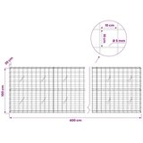  Gabion s žicom debljine 5 mm i mrežom 10x10 cm 400x20x100 cm - 20 cm 100 cm 400 cm | shoptok.hr