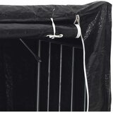  Stalak za drva za ogrjev s kišnom navlakom 200x40x200 cm | shoptok.hr