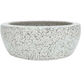 Nadgradni Nadpultni umivalnik siv okrogel Φ41x14 cm keramika | Shoptok.si