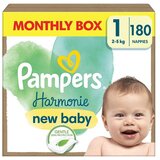 Pampers PLENICE plenice Harmonie, velikost 1 (2-5 kg), 180 kosov | Shoptok.si