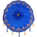  Suncobran s Postoljcem Plava Brown 250 cm Pamuk drvo | shoptok.hr