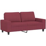 Maison Chic kavč - Sofa - Kanape dvosed vinsko rdeč 140 cm blago, (21727184) Cene
