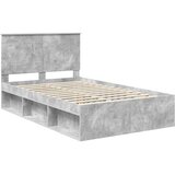  Krevetna konstrukcija Beton 120 x 190 cm Čvrsto borovo drvo | shoptok.hr