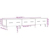 TV ormarić sjajni bijeli 150 x 36 x 30 cm od konstruiranog drva | shoptok.hr
