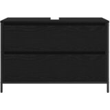  Kupaonski ormarić za umivaonik s ladicama 90x34,5x60 cm Crna | Shoptok.si