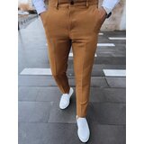 DStreet Monochrome camel chino trousers for men Cene