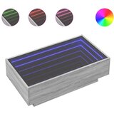 Maison Chic Klubska mizica - kavna mizica - Nizka mizica LED siva sonoma 90x50x30 cm inženirski les, (21753567) Cene