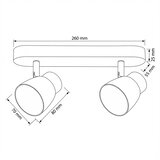  Brilagi - Spot svetiljka NUGGET 2xGU10/30W/230V crna/zlatna | Eponuda.com